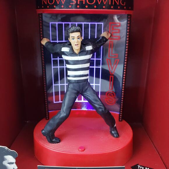 Elvis Musical Ornament Or Centerpiece Plays "Jailhouse Rock' Tested Works - Picture 7 of 7